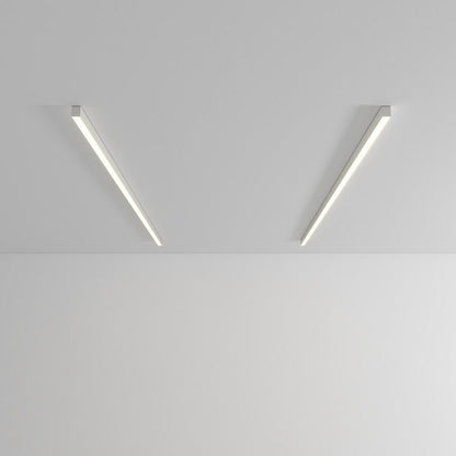 Modern Linear LED Pendant Flush Mount Light Slim Bar View 22