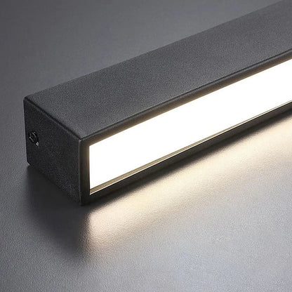 Modern Linear LED Pendant Flush Mount Light Slim Bar View 24