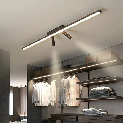 Modern Linear Spotlight Flush Mount Ceiling Light Back