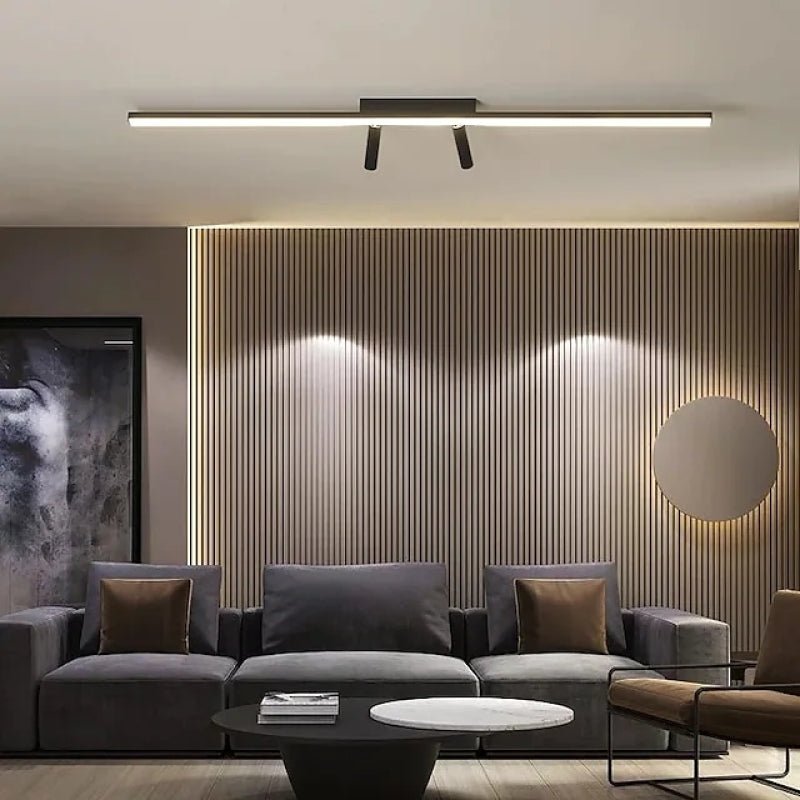 Modern Linear Spotlight Flush Mount Ceiling Light Front