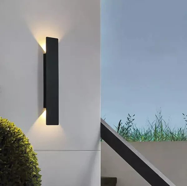 Modern Matte Waterproof Architectural LED Wall Lamp Up Down Angle