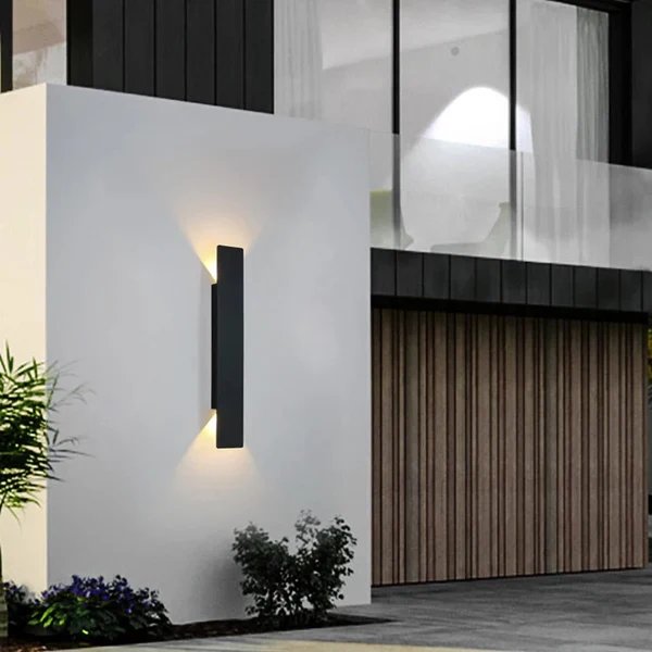 Modern Matte Waterproof Architectural LED Wall Lamp Up Down Close Up