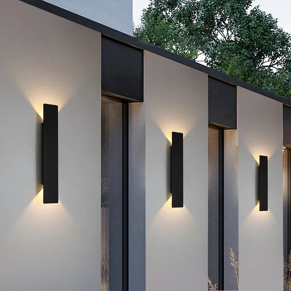 Modern Matte Waterproof Architectural LED Wall Lamp Up Down Front