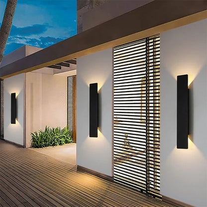 Modern Matte Waterproof Architectural LED Wall Lamp Up Down Lifestyle