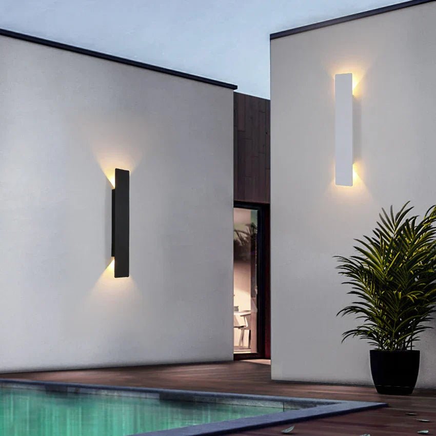 Modern Matte Waterproof Architectural LED Wall Lamp Up Down Side