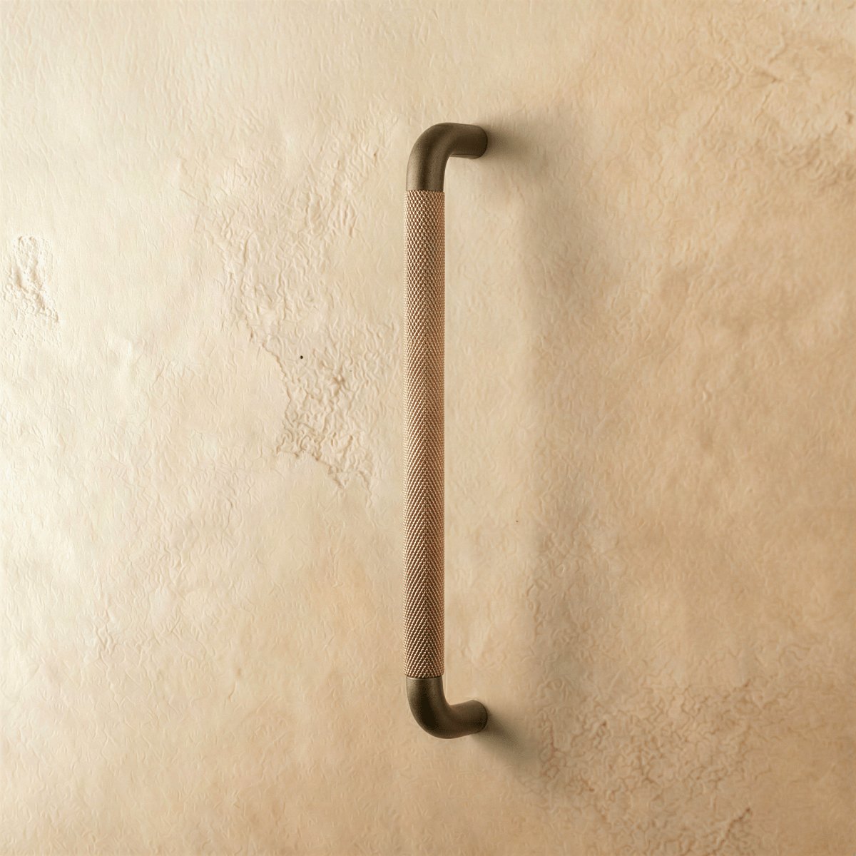 Modern Metal Cabinet Knob Pull Bar Knurled Full