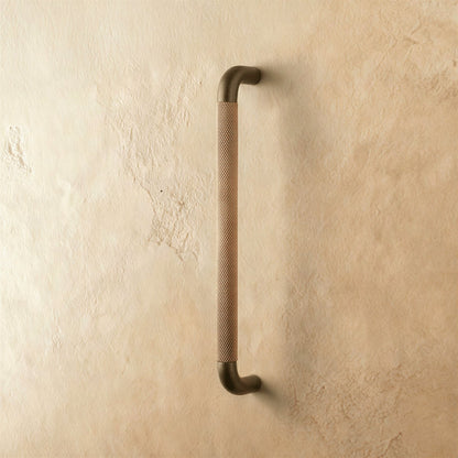 Modern Metal Cabinet Knob Pull Bar Knurled Full