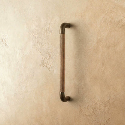 Modern Metal Cabinet Knob Pull Bar Knurled Lifestyle