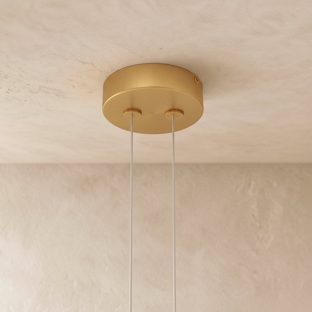 Modern Metal Chandelier LED Ring Halo Shape View 18