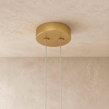 Modern Metal Chandelier LED Ring Halo Shape View 18