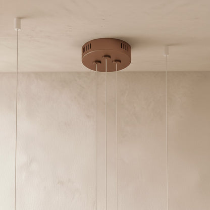Modern Metal Chandelier LED Ring Halo Shape View 19