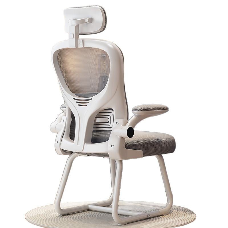 Modern Metal Ergonomic Mesh Desk Chair Sled Base Angle