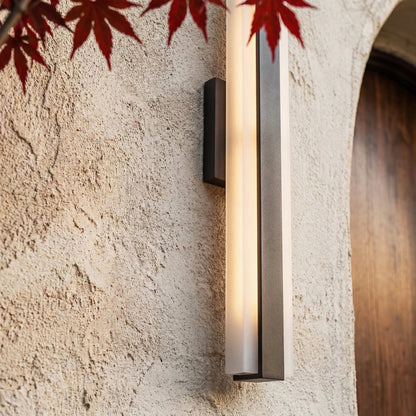 Modern Metal Outdoor Wall Lamp Dual Vertical Panels View 16