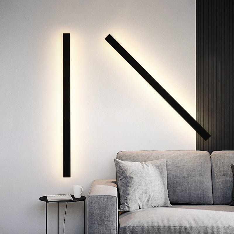 Modern Metal Outdoor Wall Lamp Linear LED View 12