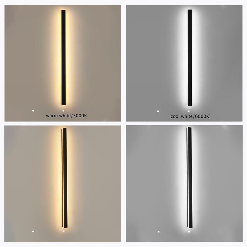 Modern Metal Outdoor Wall Lamp Linear LED View 16