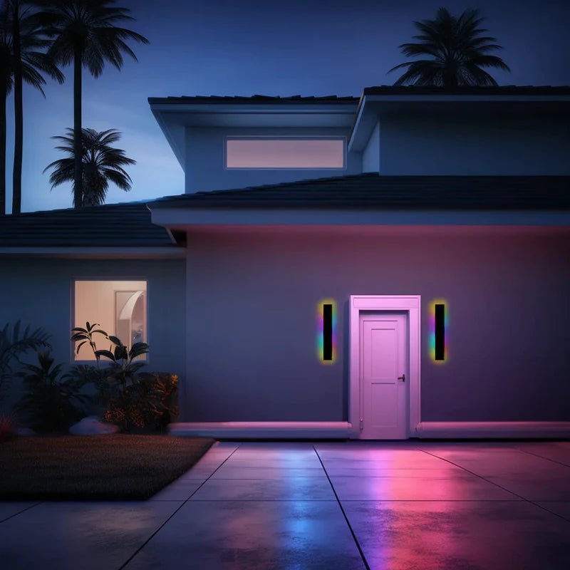 Modern Metal Outdoor Wall Lamp Linear LED View 19