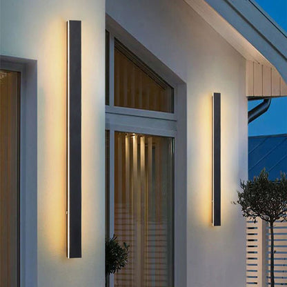Modern Metal Outdoor Wall Lamp Linear LED View 23