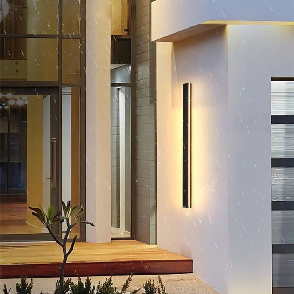 Modern Metal Outdoor Wall Lamp Linear LED View 26