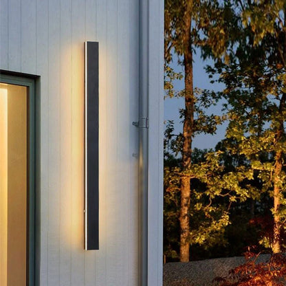 Modern Metal Outdoor Wall Lamp Linear LED View 29