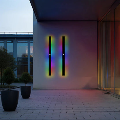 Modern Metal Outdoor Wall Lamp Linear LED View 33