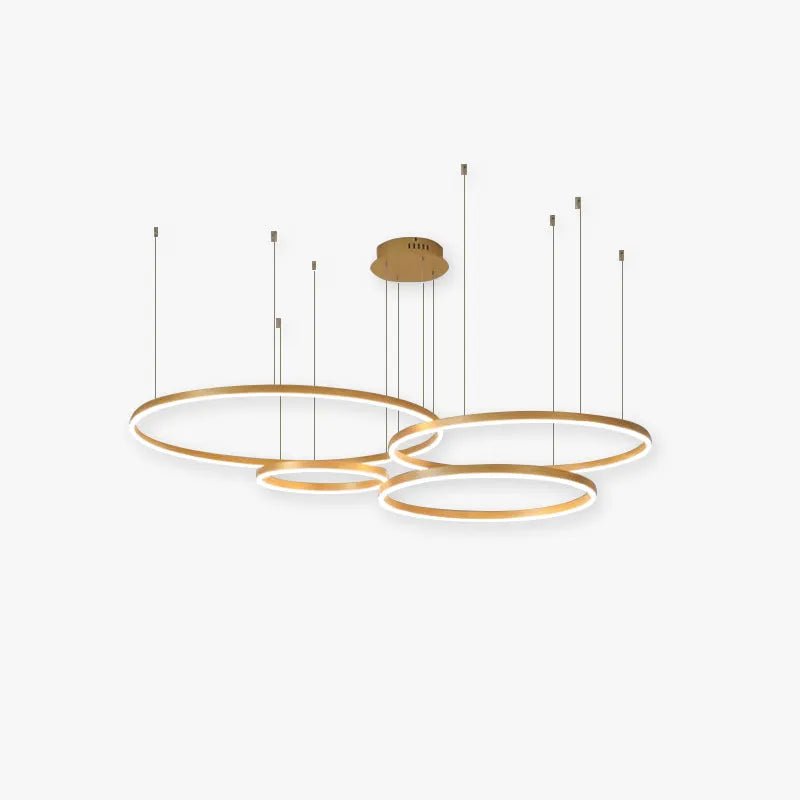 Modern Metal Pendant Light Concentric Rings Hero