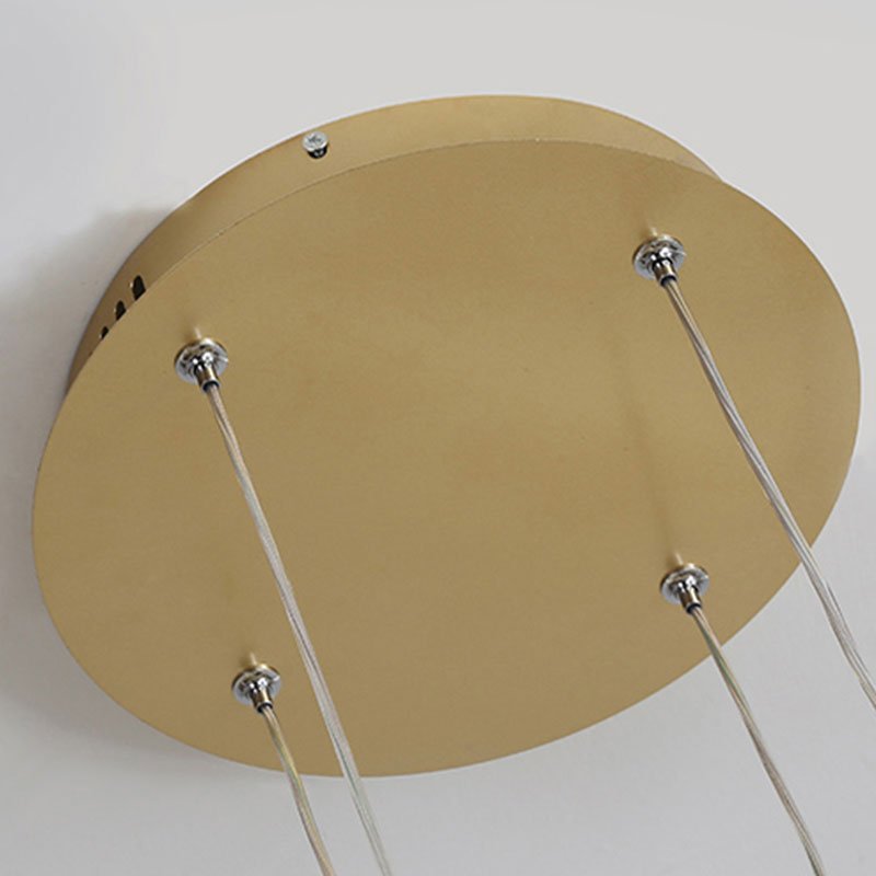 Modern Metal Pendant Light Concentric Rings View 13