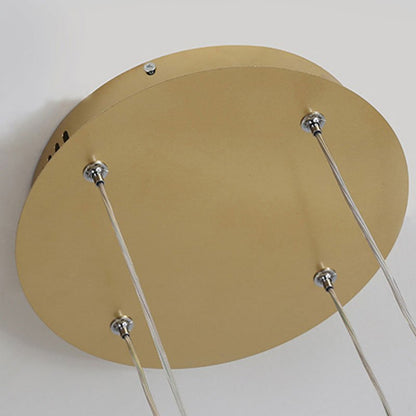 Modern Metal Pendant Light Concentric Rings View 13