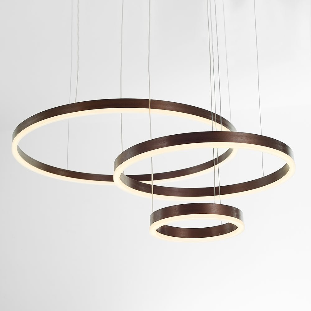 Modern Metal Pendant Light Concentric Rings View 36