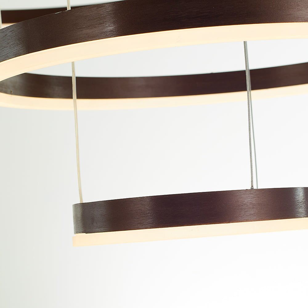 Modern Metal Pendant Light Concentric Rings View 37