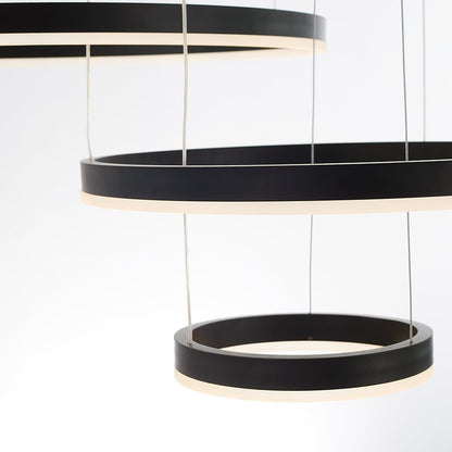 Modern Metal Pendant Light Concentric Rings View 39