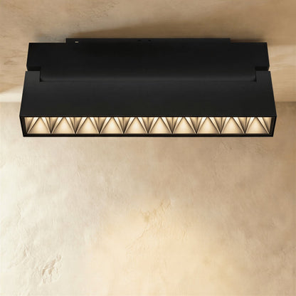 Modern Metal Track Light System Magnetic Mount Back