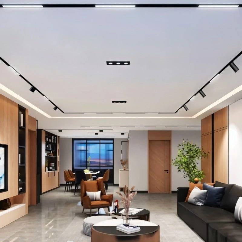 Modern Metal Track Light System Magnetic Mount View 20