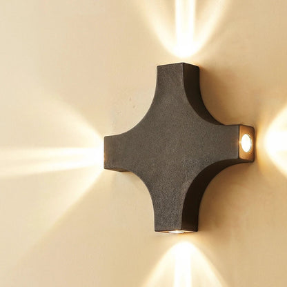 Modern Metal Wall Lamp Dual Beam Aperture LED Close Up