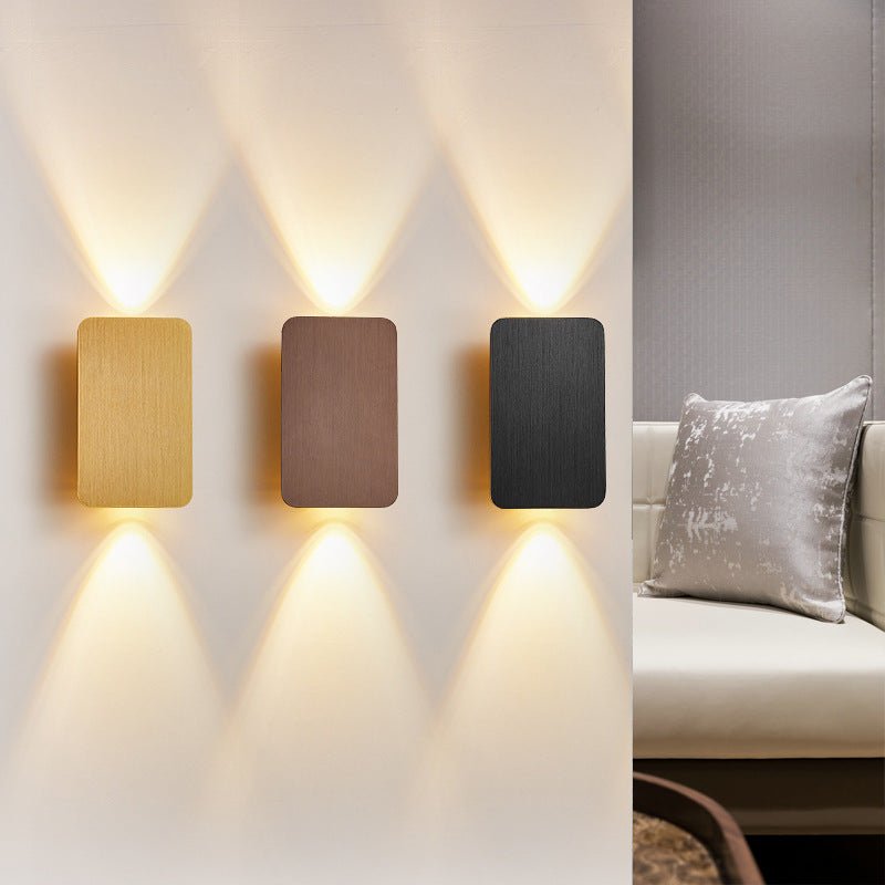 Modern Metal Wall Lamp LED Dual Aperture Front