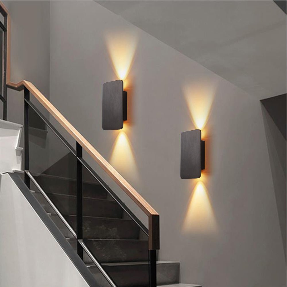 Modern Metal Wall Lamp LED Dual Aperture Lifestyle
