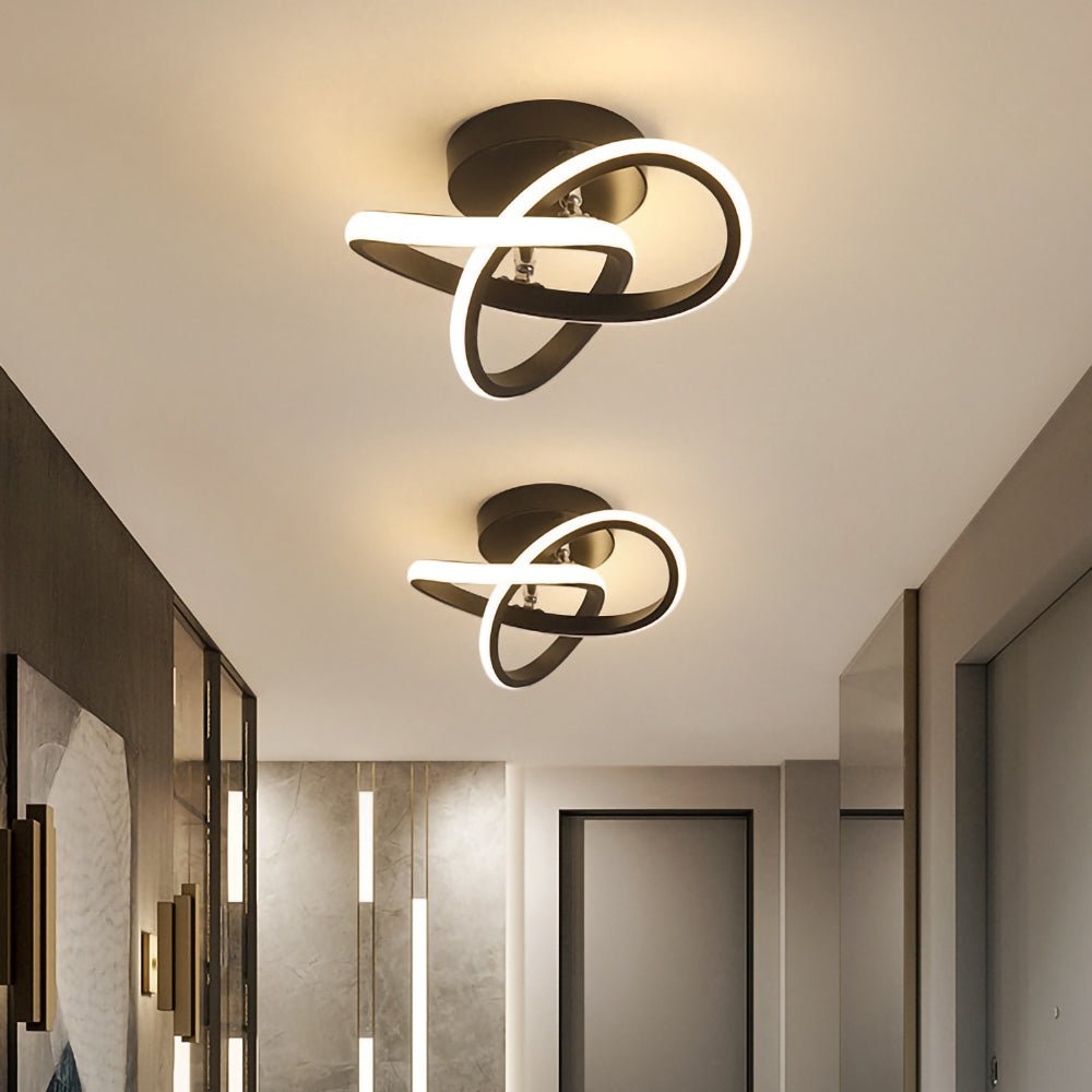 Modern Metal White LED Ceiling Light Back