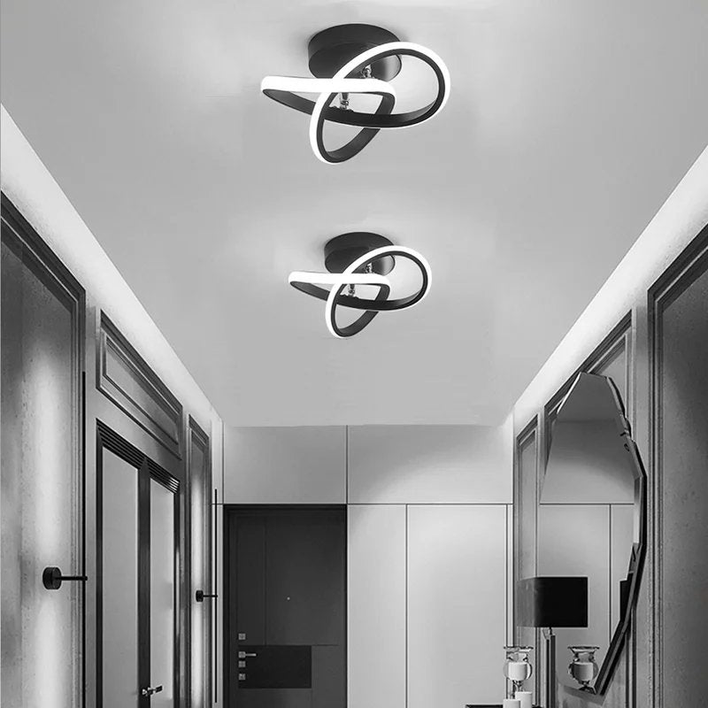 Modern Metal White LED Ceiling Light Detail