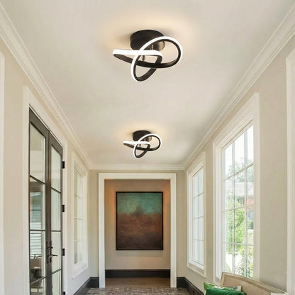 Modern Metal White LED Ceiling Light Front