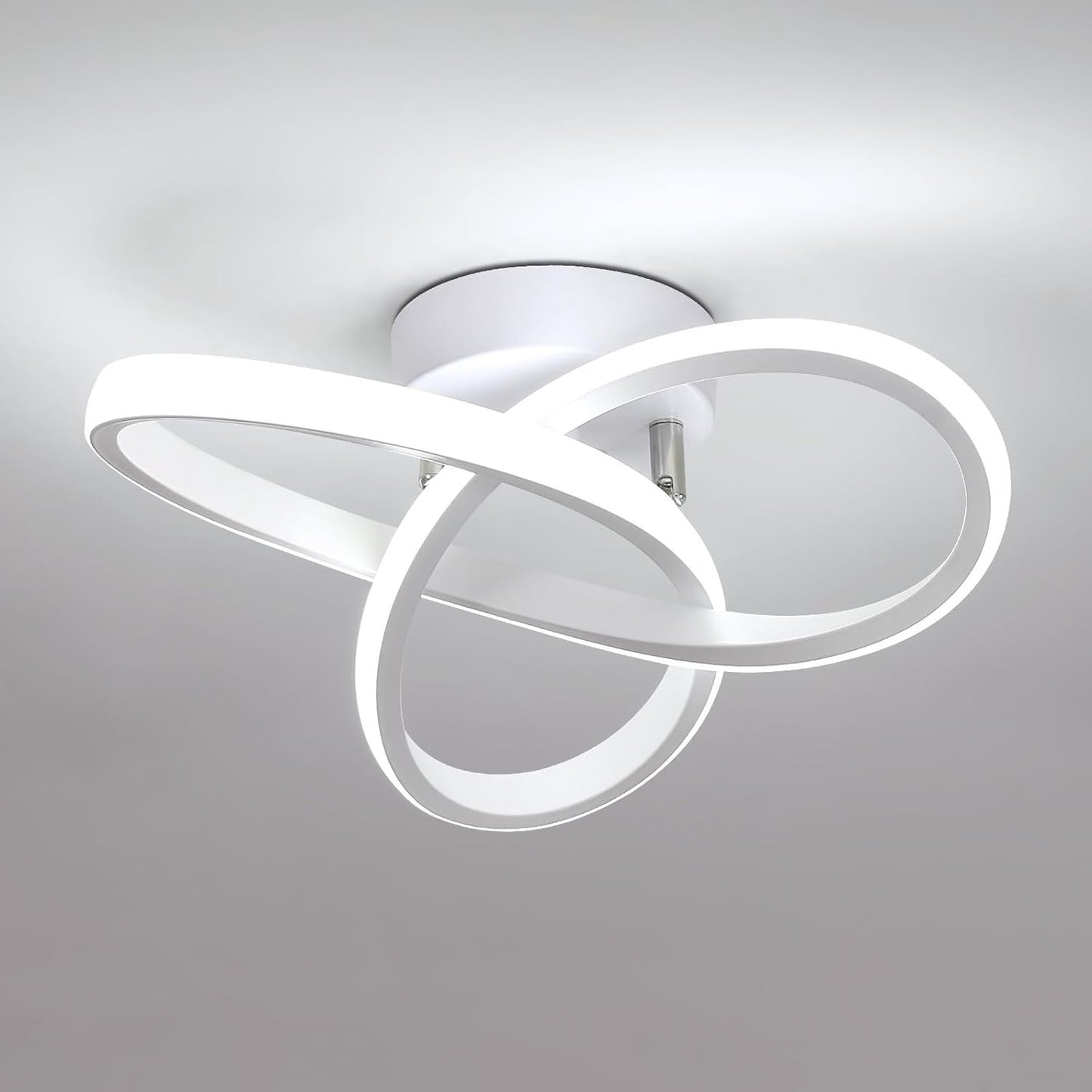 Modern Metal White LED Ceiling Light View 12
