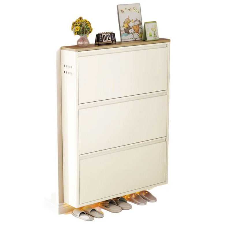 Modern Minimalist Steel Slim Shoe Storage Flip Drawers View 33