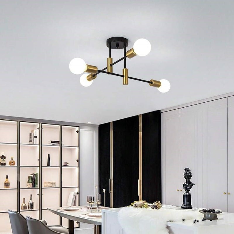 Modern Nordic Black Ceiling Lights Detail