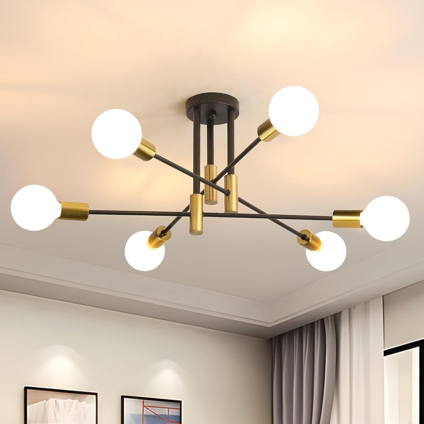 Modern Nordic Black Ceiling Lights View 11