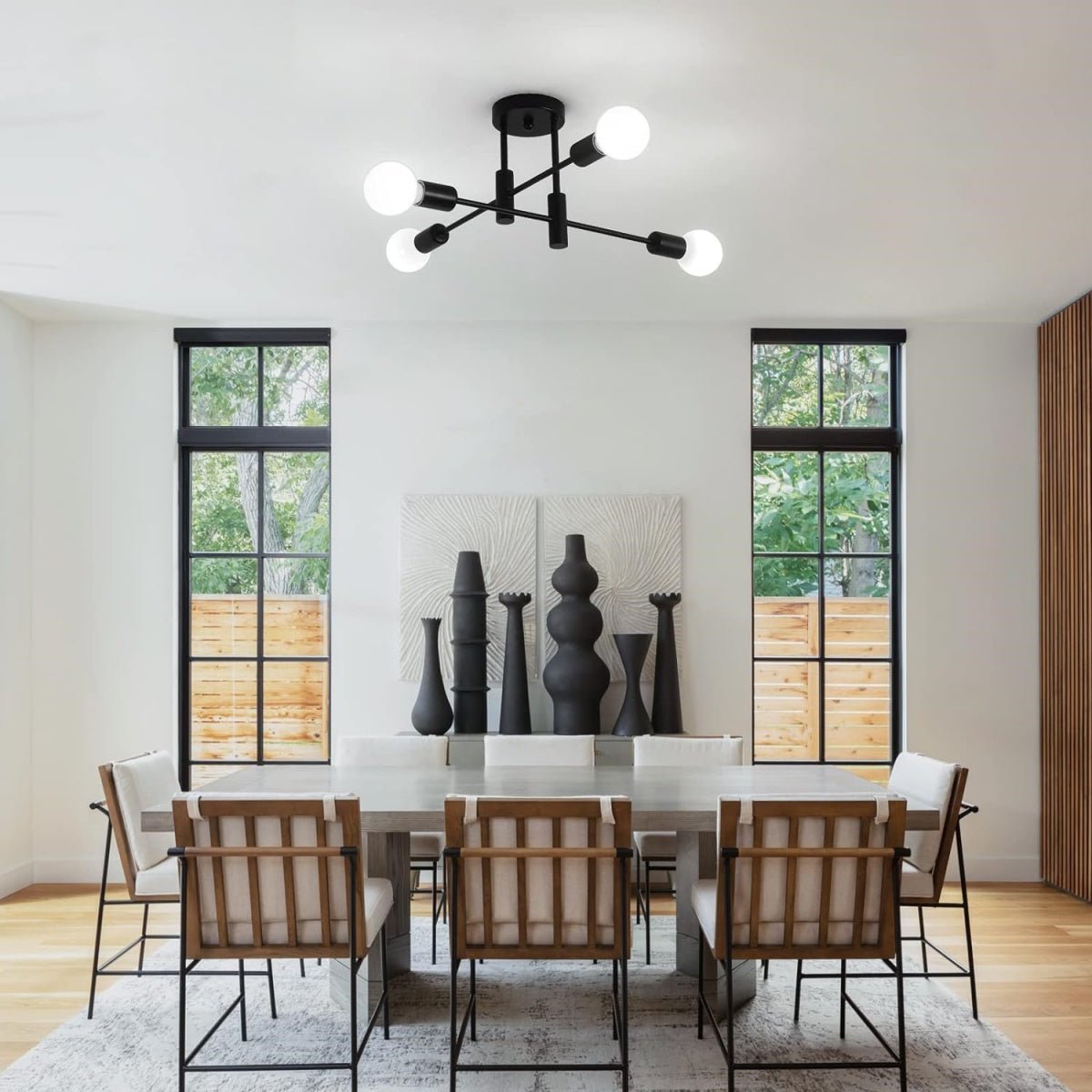Modern Nordic Black Ceiling Lights View 20