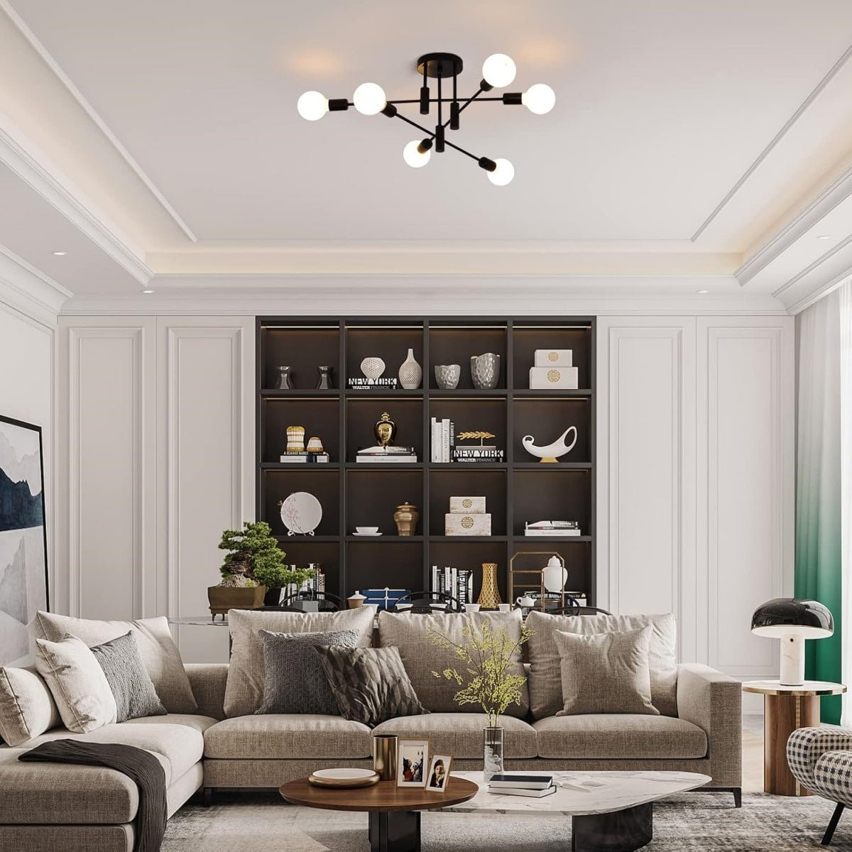 Modern Nordic Black Ceiling Lights View 24