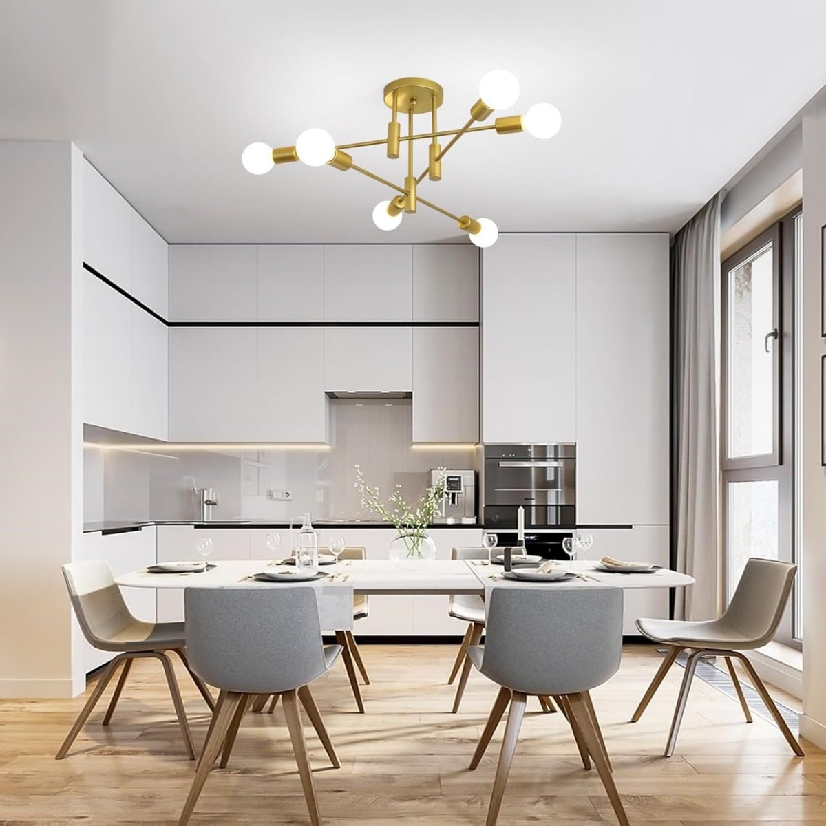 Modern Nordic Black Ceiling Lights View 34