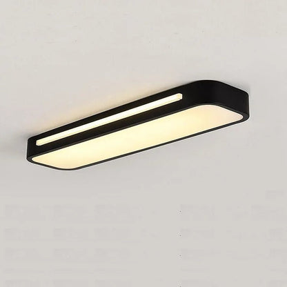 Modern Nordic Minimalist Long LED Ceiling Lighting Close Up