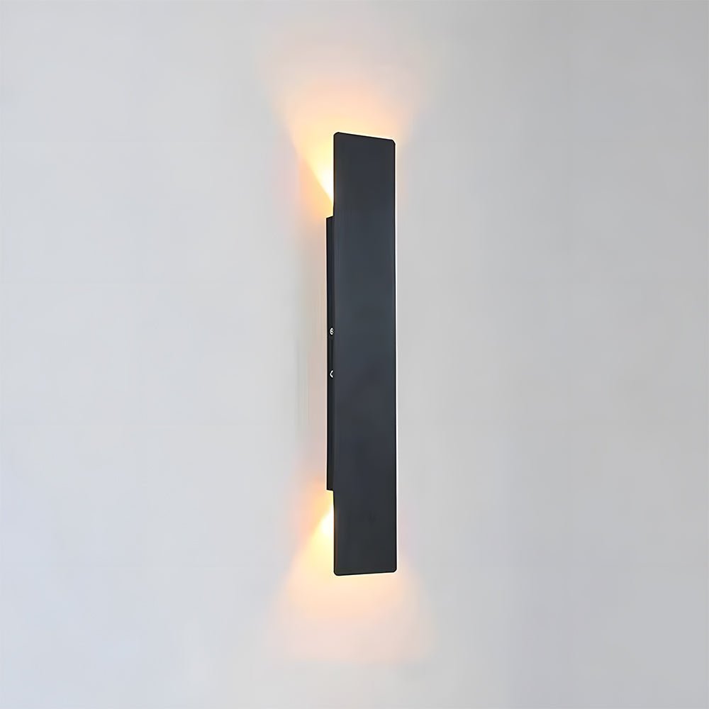 Modern Outdoor LED Wall Light Tall Panel Angle