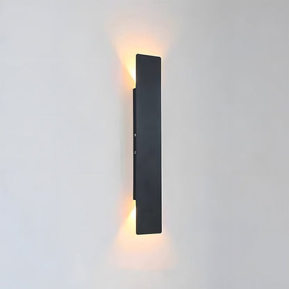 Modern Outdoor LED Wall Light Tall Panel Angle