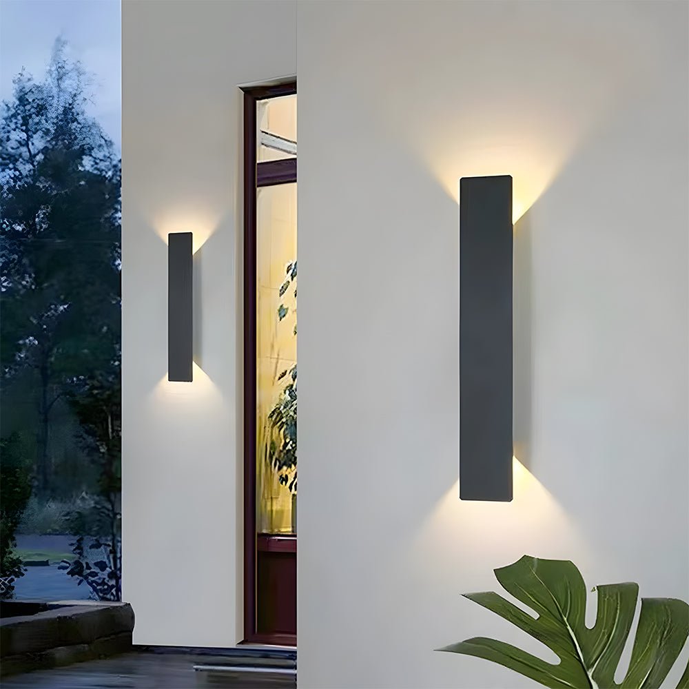 Modern Outdoor LED Wall Light Tall Panel Hero