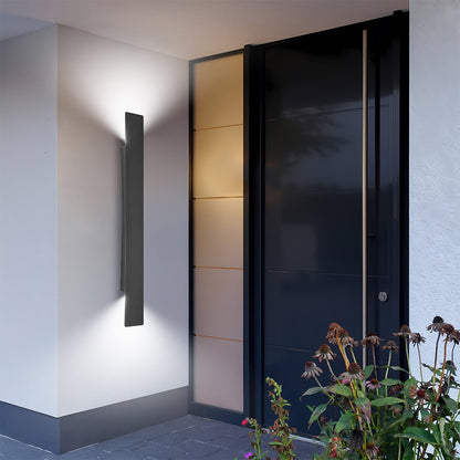 Modern Outdoor LED Wall Light Tall Panel View 12